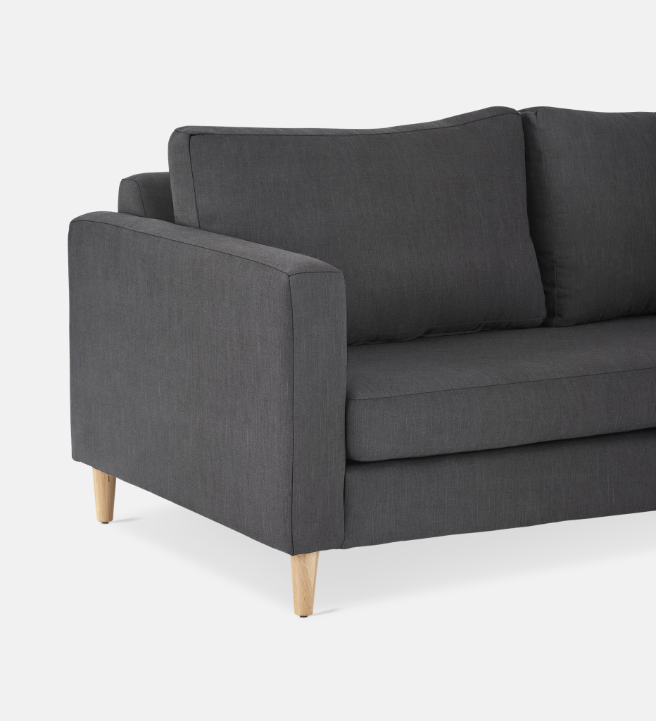 Sami Fully Upholstered 3 Seater Wooden Leg (55493)