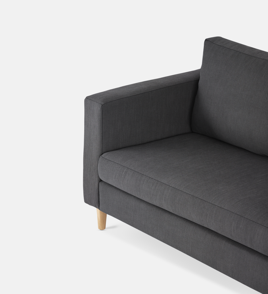 Sami Fully Upholstered 3 Seater Wooden Leg (55494)