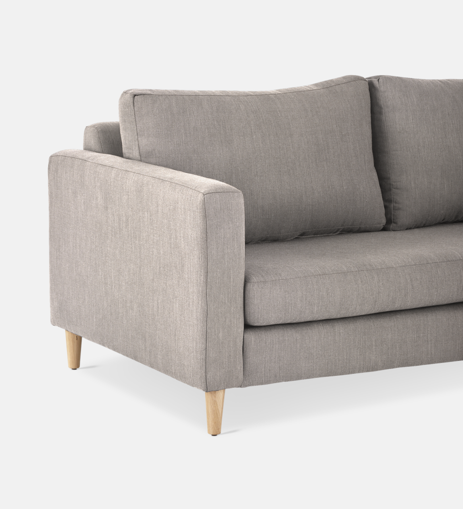 Sami Fully Upholstered 3 Seater Wooden Leg (55509)