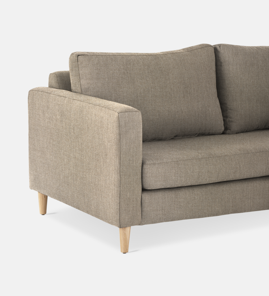 Sami Fully Upholstered 3 Seater Wooden Leg (55669)