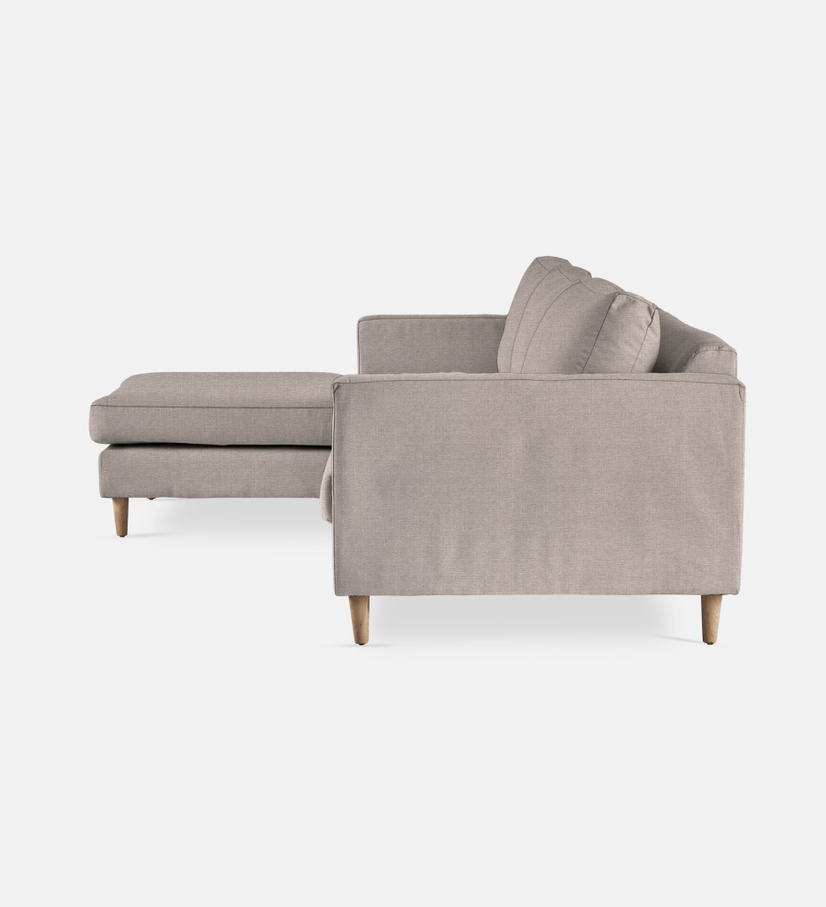 Sami Fully Upholstered Slouch Left Wooden Leg (6412)