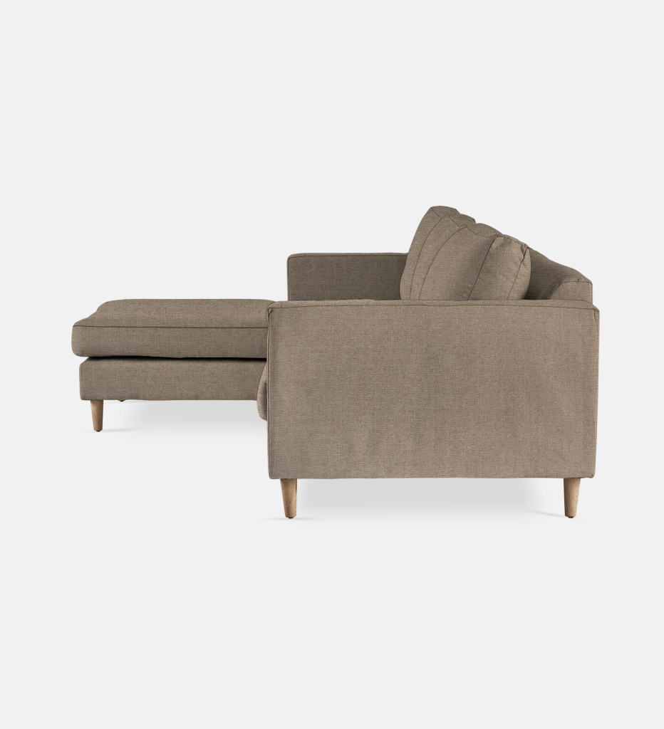 Sami Fully Upholstered Slouch Left Wooden Leg (6421)