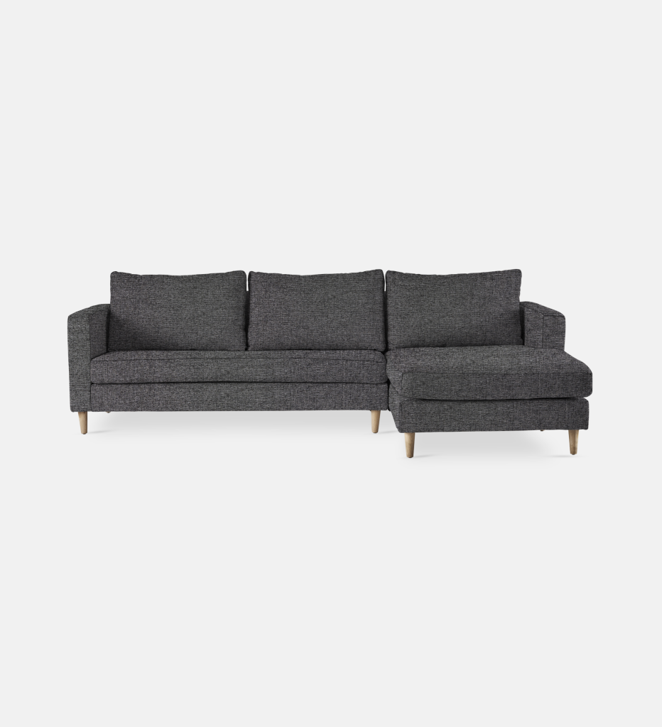Sami Fully Upholstered Slouch Right Wooden Leg (55674)