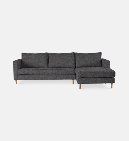 Sami Upholstered Slouch Right With Wooden Leg
