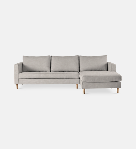 Sami Fully Upholstered Slouch Right Wooden Leg (55709)