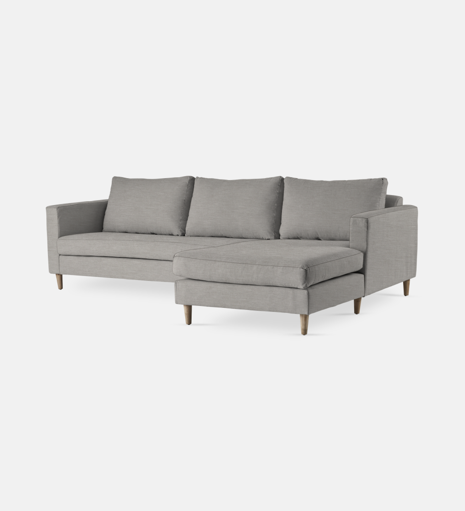 Sami Fully Upholstered Slouch Right Wooden Leg (55710)