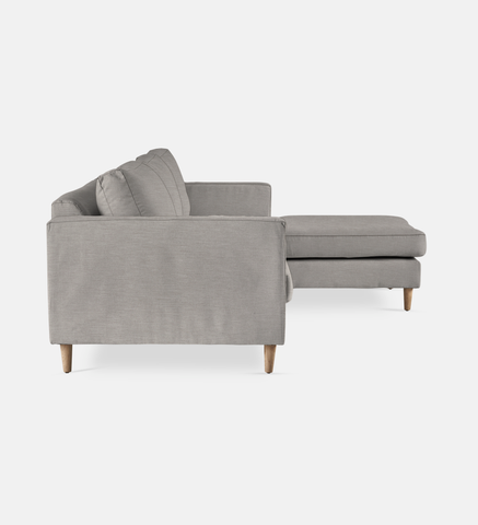 Sami Fully Upholstered Slouch Right Wooden Leg (55715)