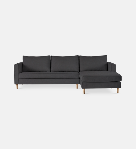 Sami Upholstered Slouch Right With Wooden Leg