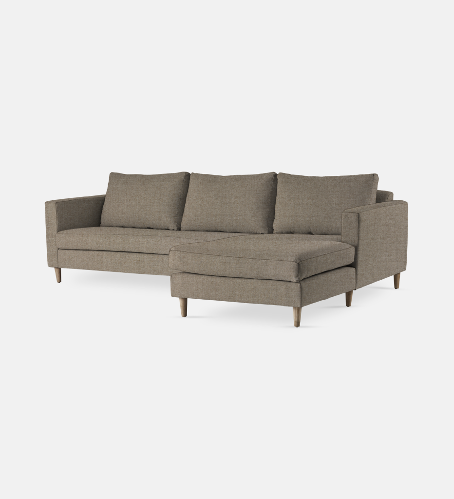 Sami Fully Upholstered Slouch Right Wooden Leg (55742)