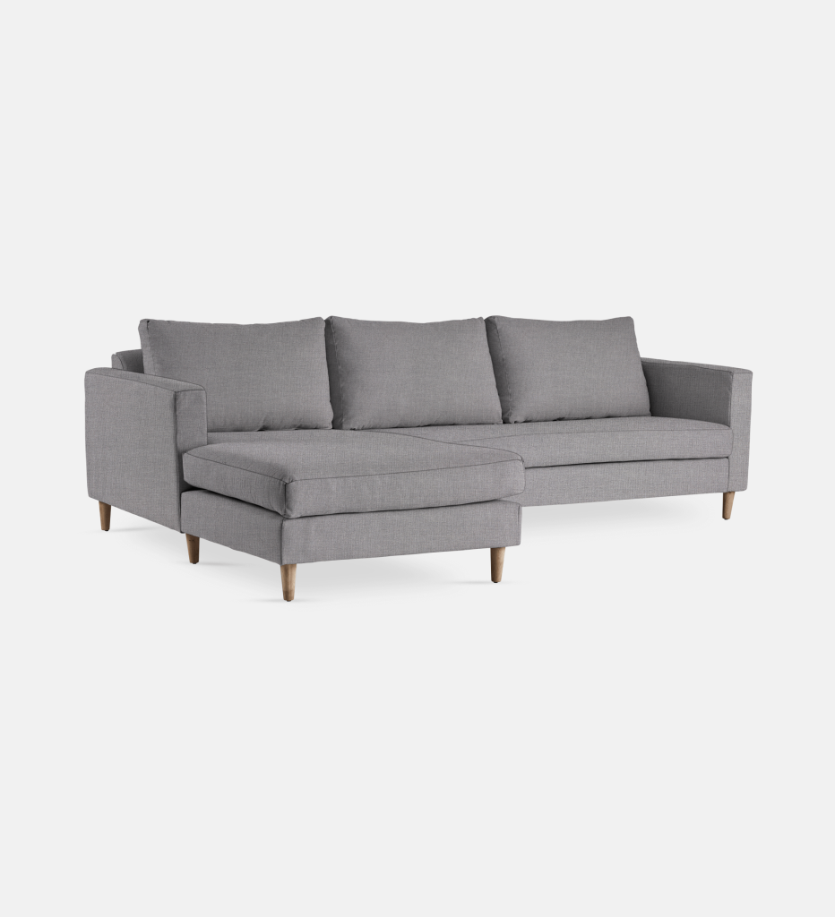 Sami Fully Upholstered Slouch Left Wooden Leg (6976)