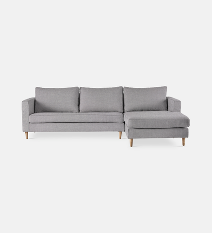 Sami Upholstered Slouch Right With Wooden Leg