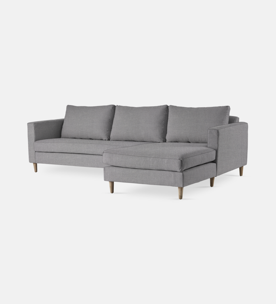 Sami Fully Upholstered Slouch Right Wooden Leg (55807)