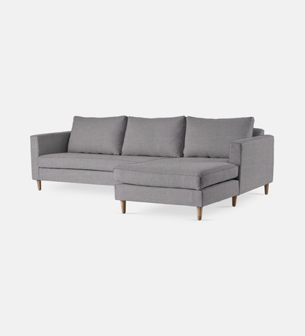 Sami Fully Upholstered Slouch Right Wooden Leg (55807)