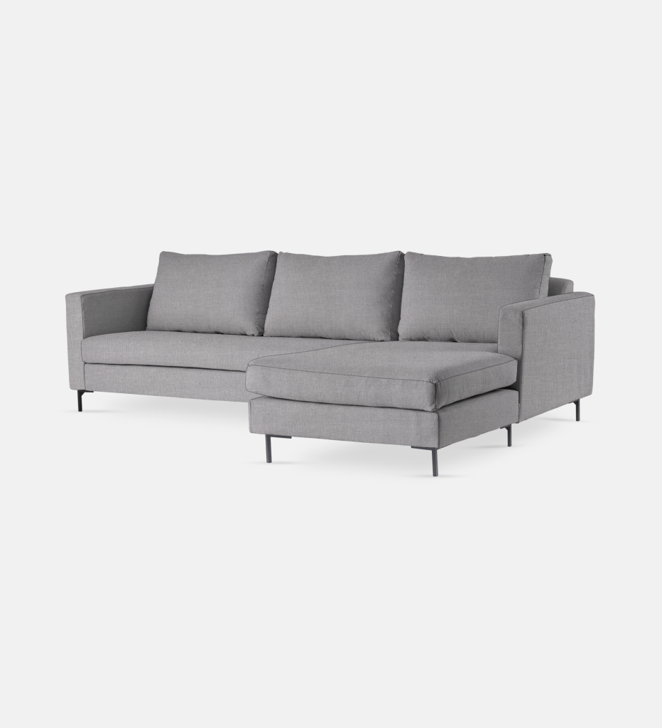 Sami Upholstered RIGHT Slouch with wooden leg (24148)