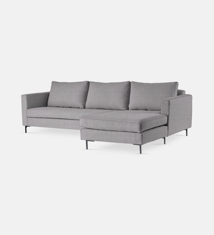 Sami Upholstered RIGHT Slouch with wooden leg (24148)