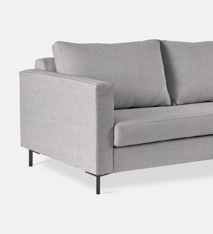 Sami Upholstered RIGHT Slouch with wooden leg (24149)
