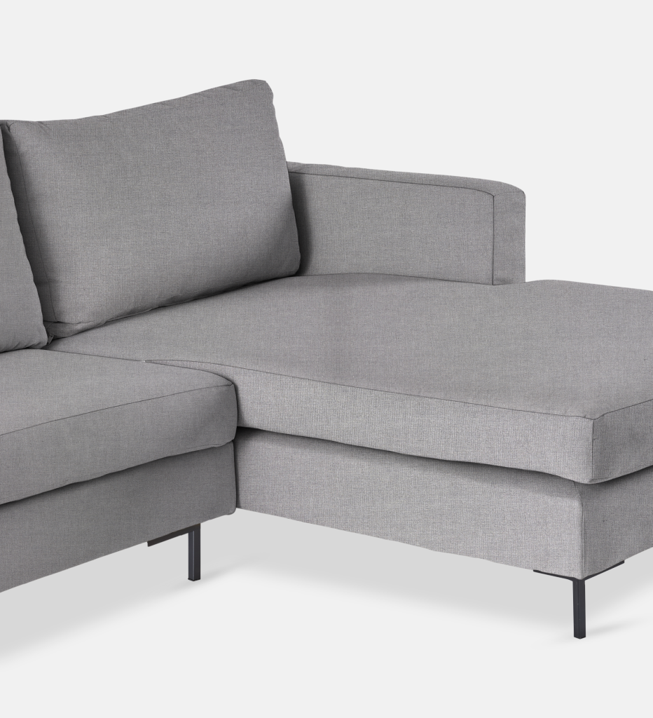 Sami Upholstered RIGHT Slouch with wooden leg (24150)