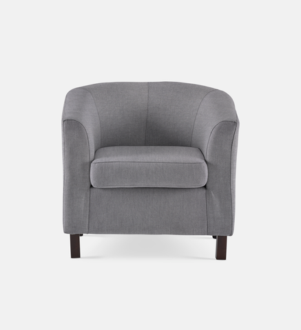Debbie Tub Fully Upholstered 1 Seater Dark Leg (58862)