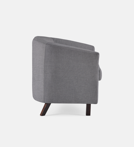 Debbie Tub Fully Upholstered 1 Seater Dark Leg (58864)