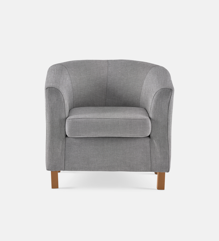 Debbie Tub Fully Upholstered 1 Seater Light Leg (57459)