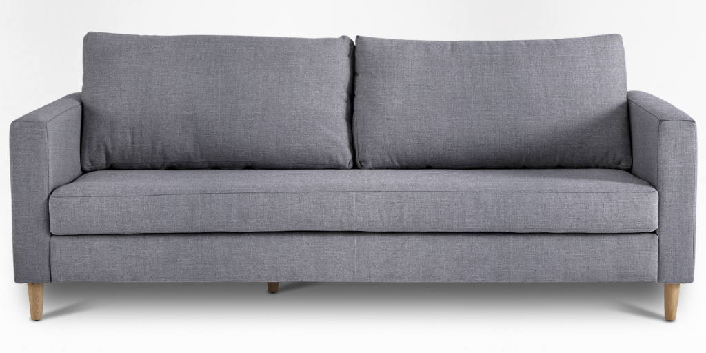 Sami Fully Upholstered 2 Seater Wooden Leg (57716)