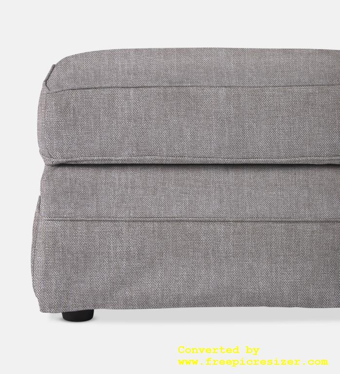 Santorini Slipcover Square Ottoman (63837)