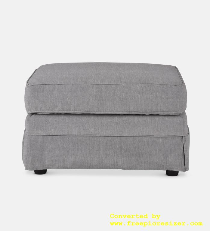 Santorini Slipcover Square Ottoman (63838)