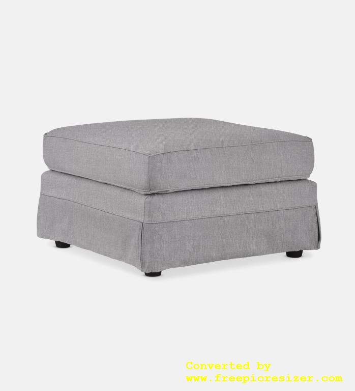 Santorini Slipcover Square Ottoman (63839)