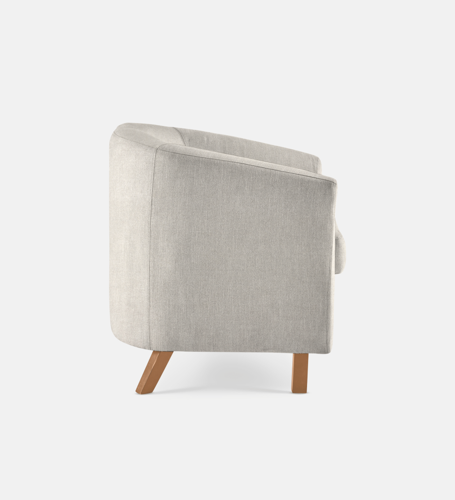 Debbie Tub Fully Upholstered 1 Seater Light Leg (35754)