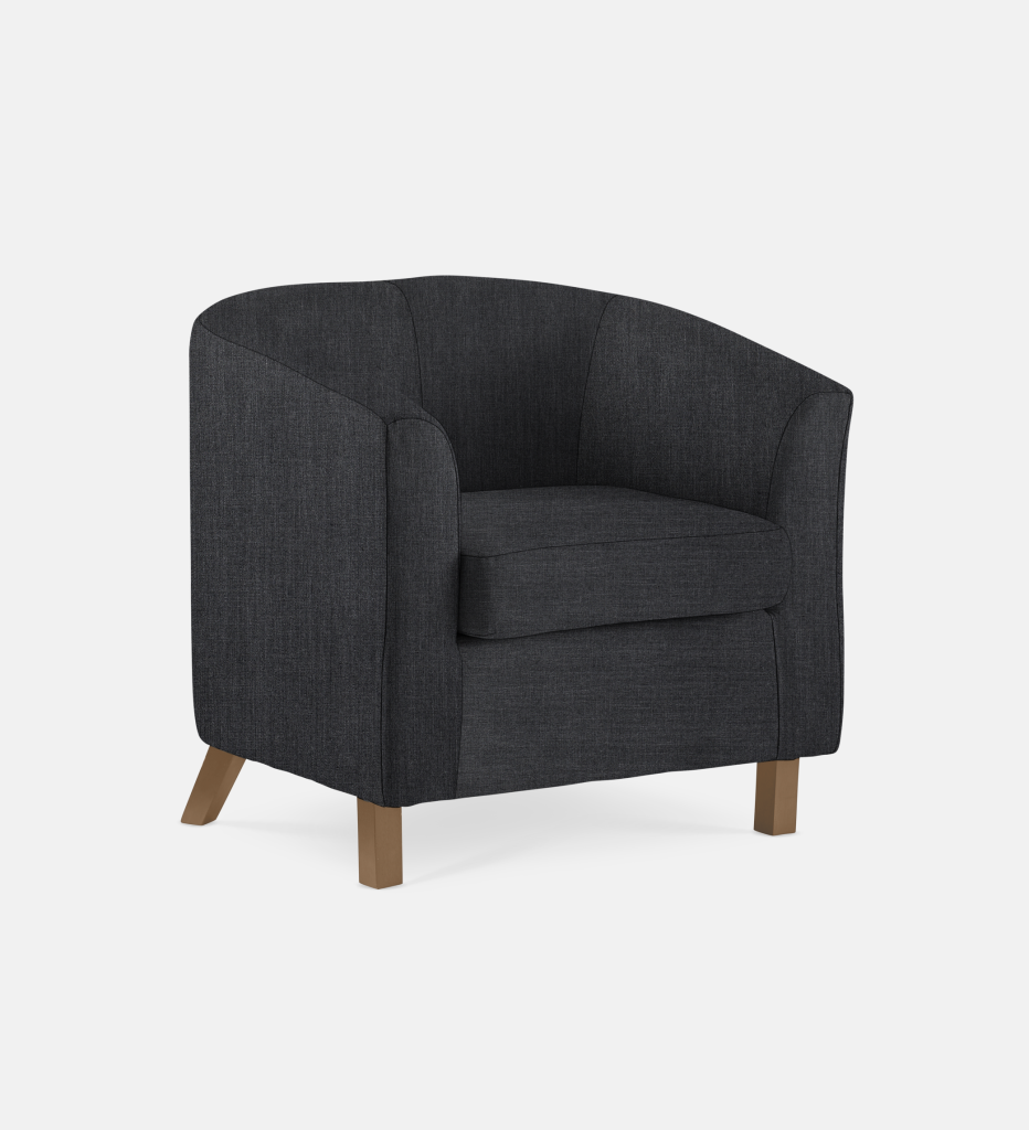 Debbie Tub Fully Upholstered 1 Seater Light Leg (59426)