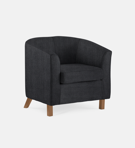 Debbie Tub Fully Upholstered 1 Seater Light Leg (59426)