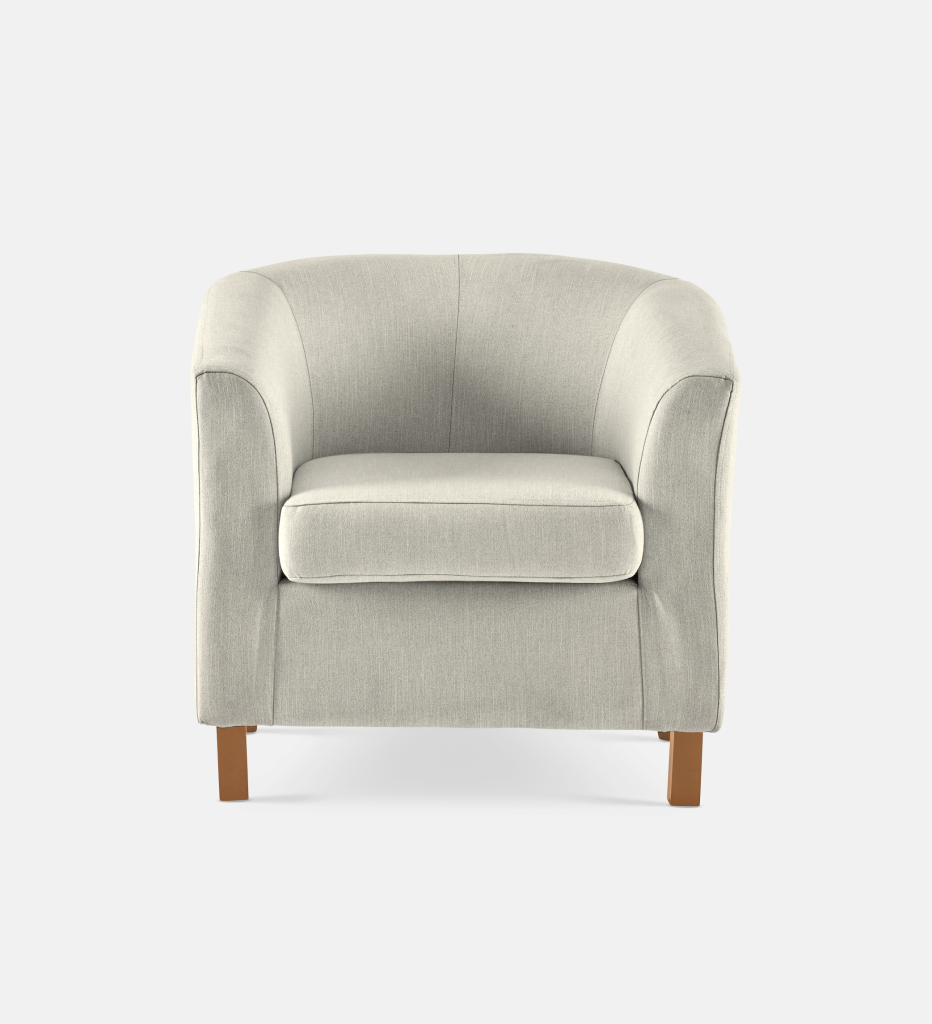 Debbie Tub Fully Upholstered 1 Seater Light Leg (35776)