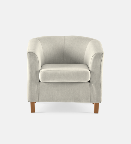 Debbie Tub Fully Upholstered 1 Seater Light Leg (35776)