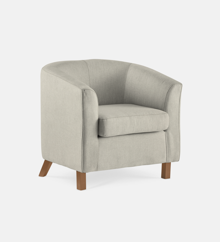 Debbie Tub Fully Upholstered 1 Seater Light Leg (35777)