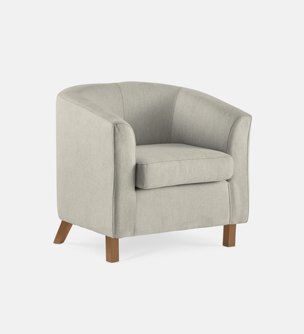 Debbie Tub Fully Upholstered 1 Seater Light Leg (35777)
