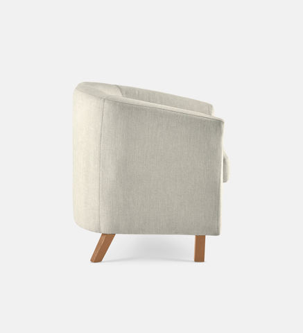 Debbie Tub Fully Upholstered 1 Seater Light Leg (35779)