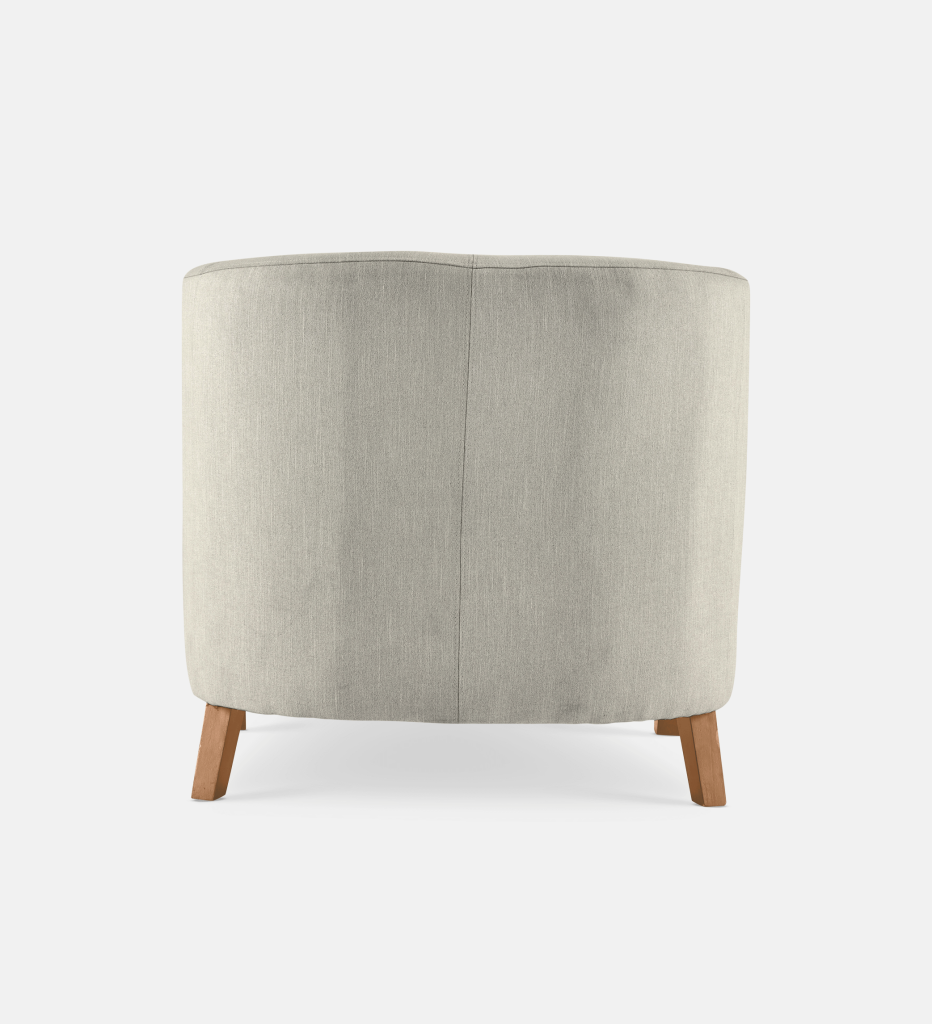 Debbie Tub Fully Upholstered 1 Seater Light Leg (35780)