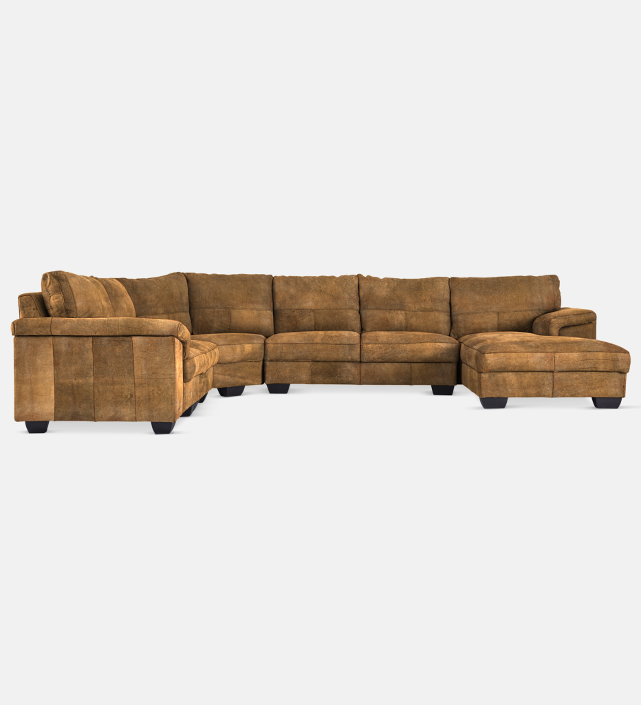 Breen Leather Slouch With Daybed Right (39744)