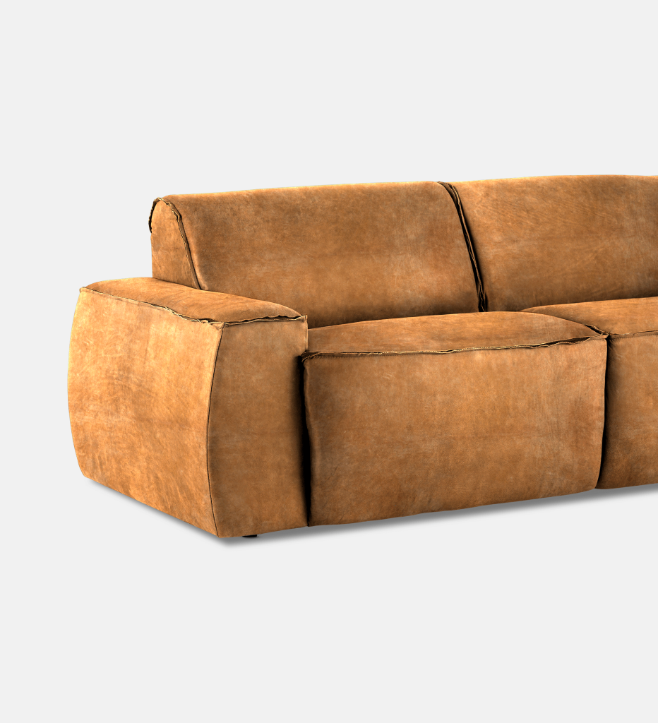 Congo Leather 3 Seater (7490)