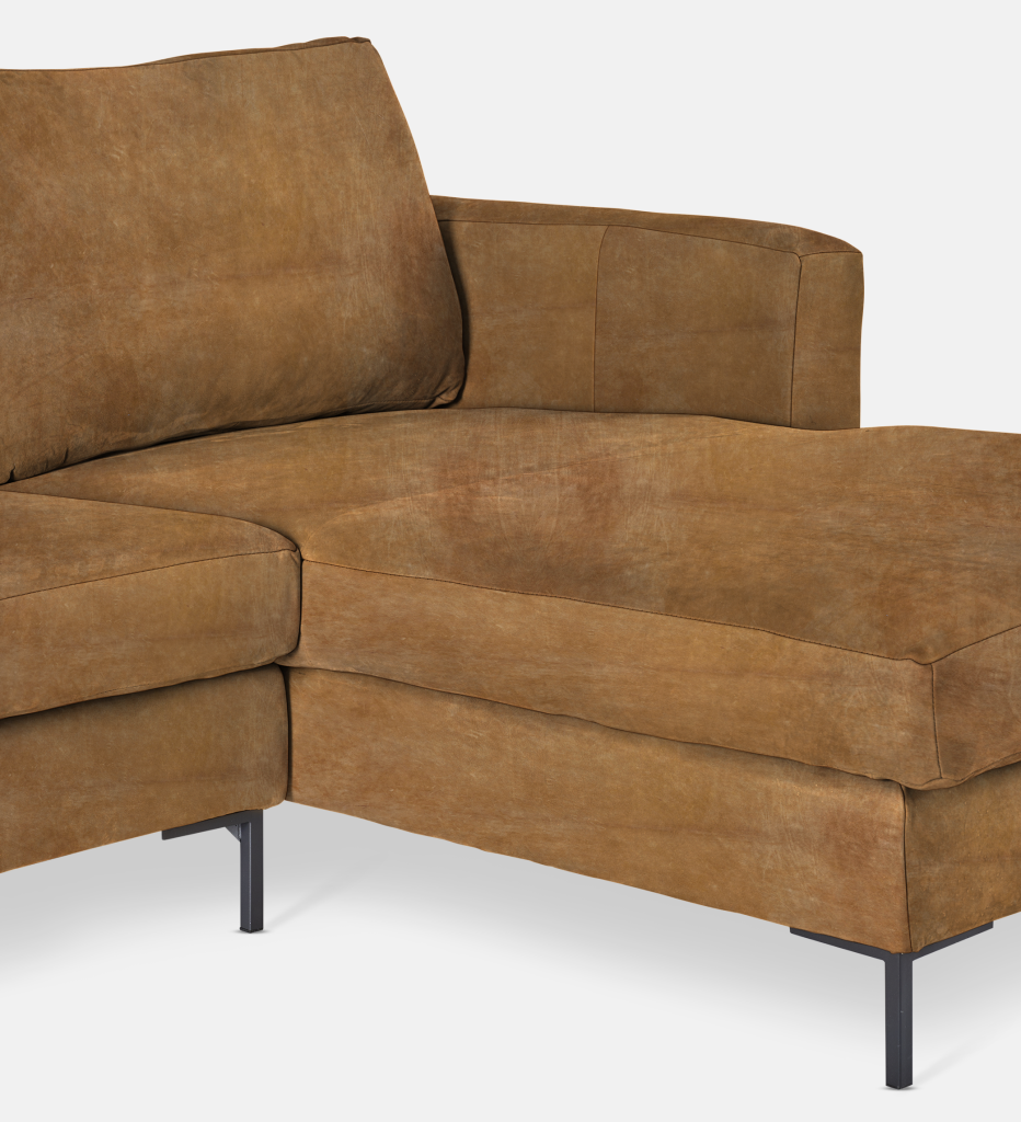 Sami Upholstered RIGHT Slouch with wooden leg (36094)