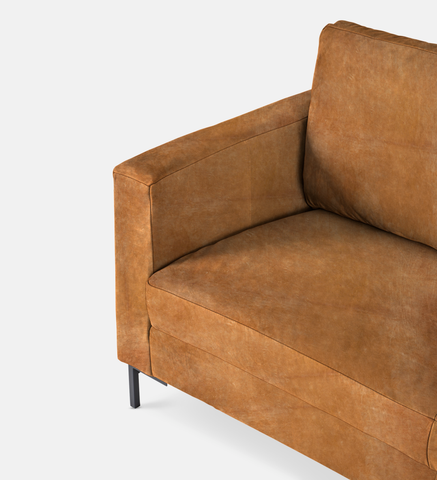 Sami Upholstered RIGHT Slouch with wooden leg (36095)