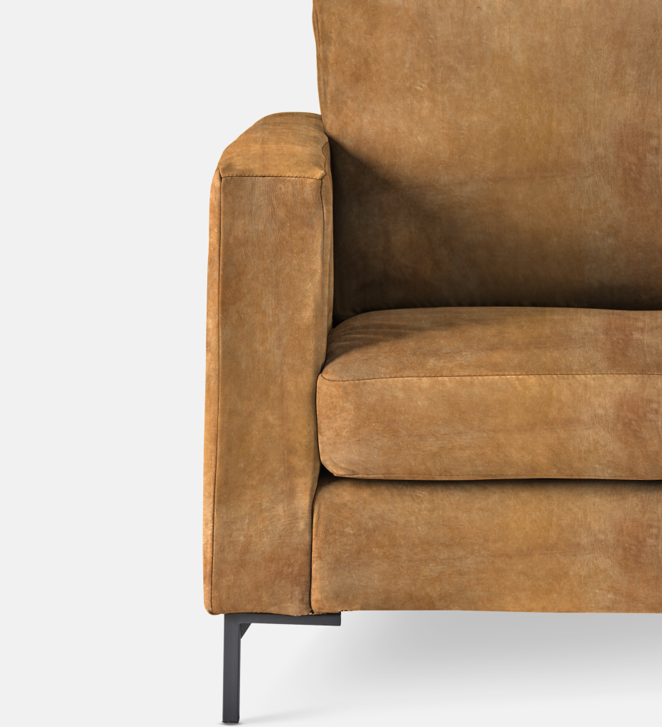 Sami Upholstered RIGHT Slouch with wooden leg (36096)