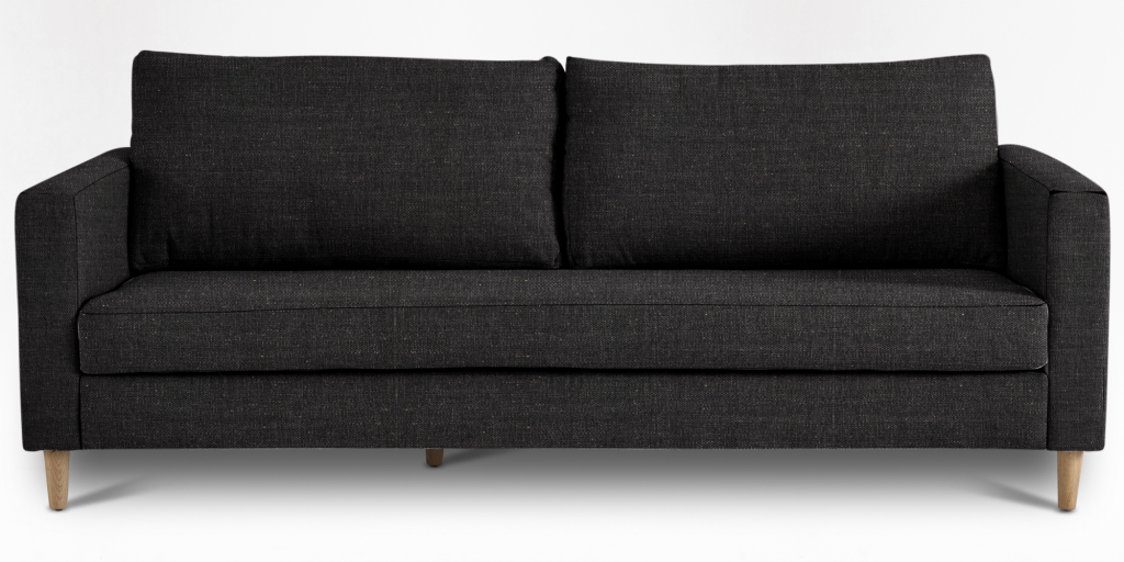 Sami Fully Upholstered 2 Seater Wooden Leg (57752)