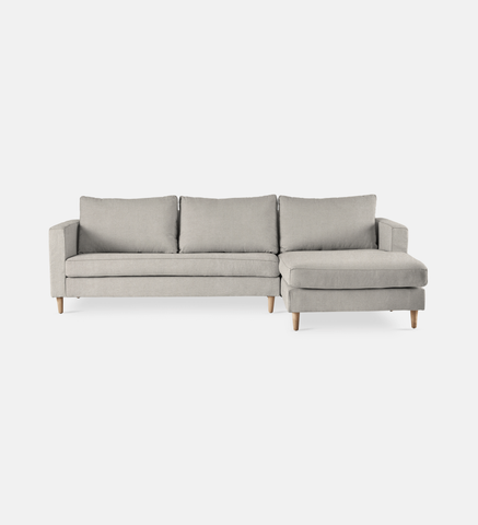 Sami Upholstered Slouch Right With Wooden Leg
