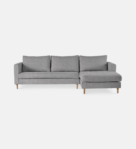 Sami Upholstered Slouch Right With Wooden Leg