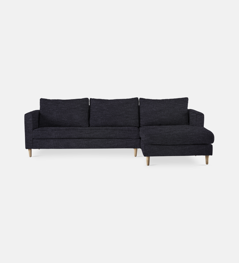 Sami Upholstered Slouch Right With Wooden Leg