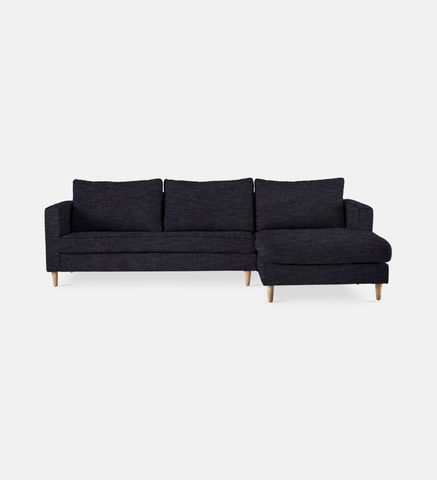 Sami Upholstered Slouch Right With Wooden Leg