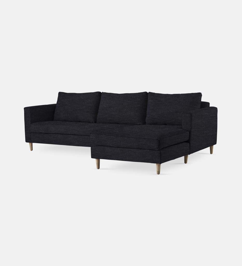 Sami Fully Upholstered Slouch Right Wooden Leg (63825)