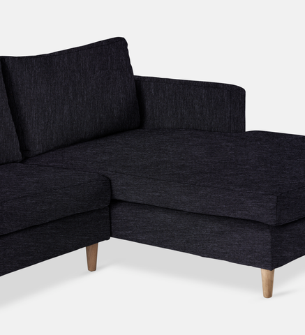 Sami Fully Upholstered Slouch Right Wooden Leg (63826)