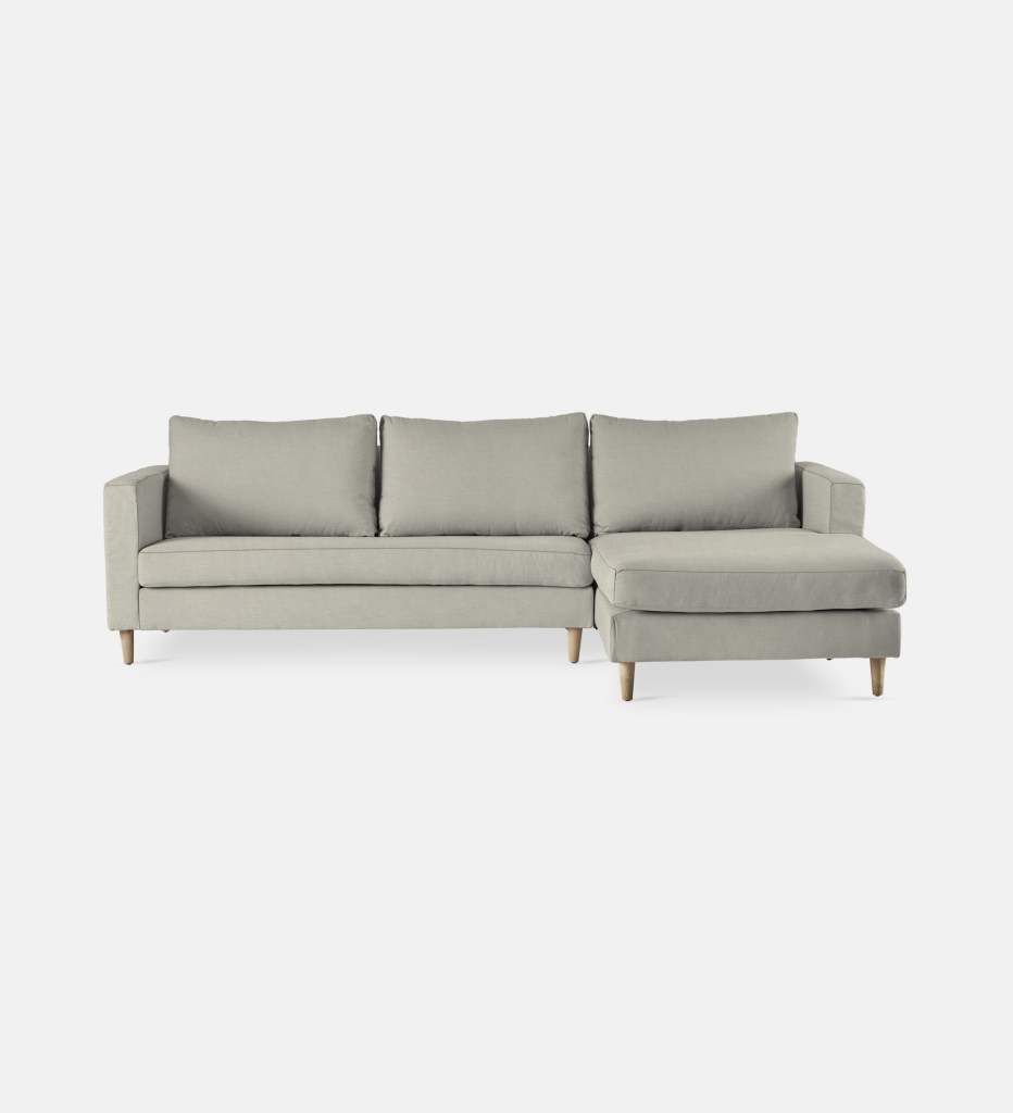 Sami Upholstered Slouch Right With Wooden Leg